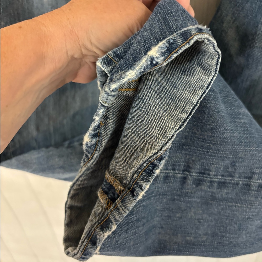 American Eagle Mens 31/30 Relaxed Straight Leg Jeans Medium Wash Blue De… - Picture 5 of 16